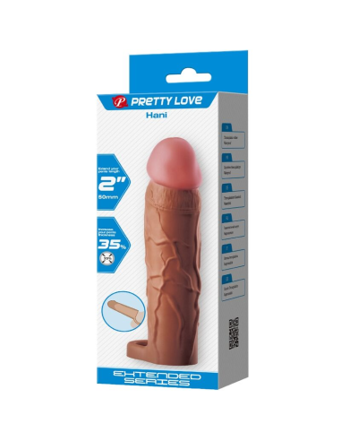 PRETTY LOVE - HANI FUNDA PARA PENE CON EXTENSIÓN DE 5 CM MULATO