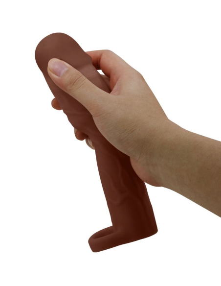 PRETTY LOVE - GERD FUNDA PARA PENE CON EXTENSIÓN DE 7.6 CM MULATO