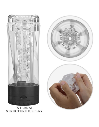 PRETTY LOVE - TAMARA MASTURBADOR MASCULINO VIBRADOR MULTIVELOCIDAD NEGRO