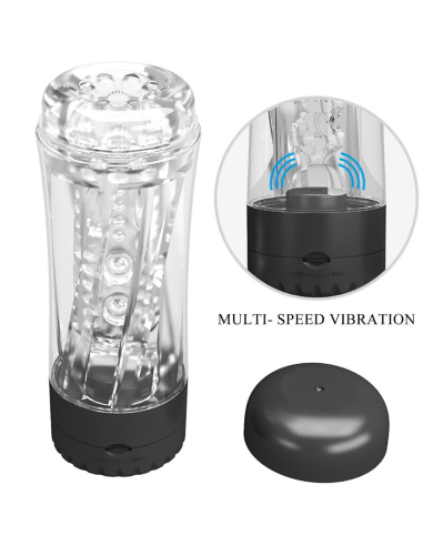 PRETTY LOVE - TAMARA MASTURBADOR MASCULINO VIBRADOR MULTIVELOCIDAD NEGRO