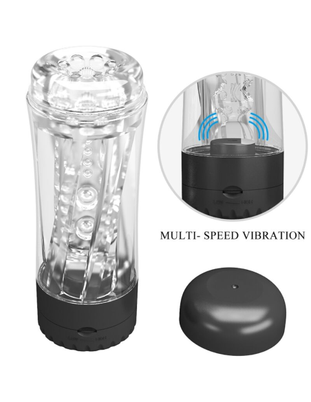 PRETTY LOVE - TAMARA MASTURBADOR MASCULINO VIBRADOR MULTIVELOCIDAD NEGRO