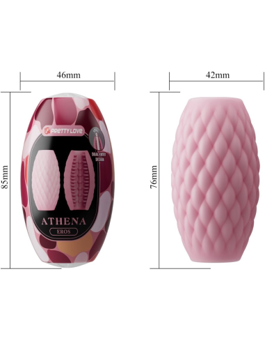 PRETTY LOVE - ATHENA EROS MASTURBADOR MASCULINO SILICONA ROSA