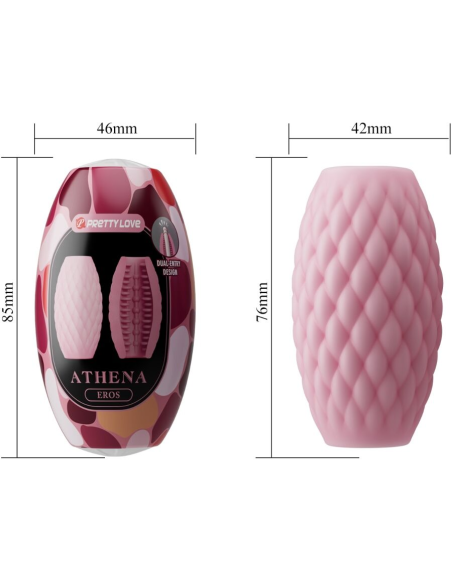 PRETTY LOVE - ATHENA EROS MASTURBADOR MASCULINO SILICONA ROSA