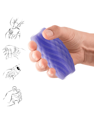 PRETTY LOVE - ATHENA EROS MASTURBADOR MASCULINO SILICONA MORADO