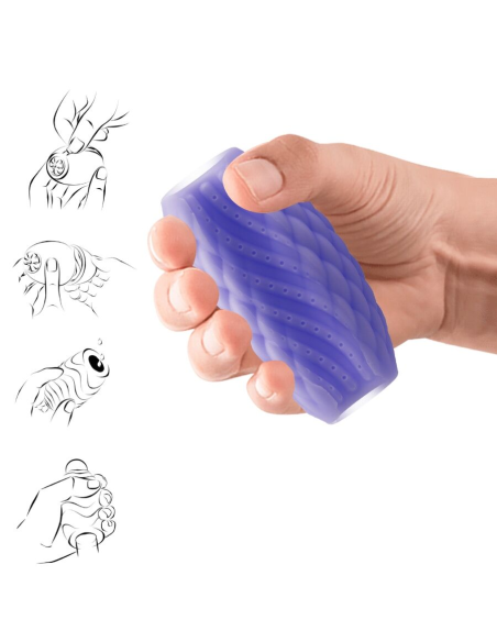 PRETTY LOVE - ATHENA EROS MASTURBADOR MASCULINO SILICONA MORADO