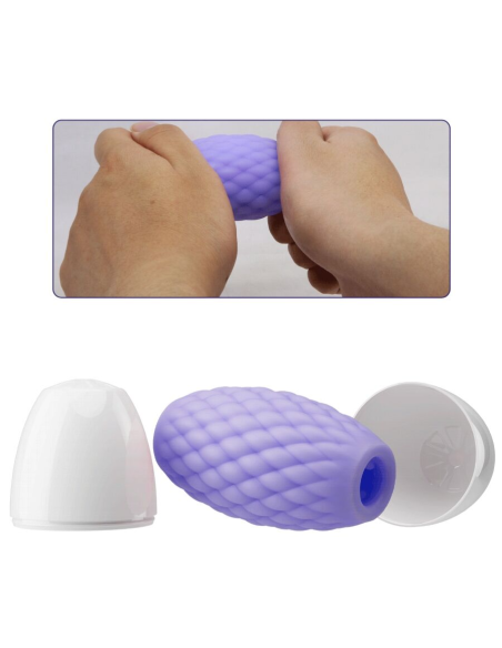 PRETTY LOVE - ATHENA EROS MASTURBADOR MASCULINO SILICONA MORADO