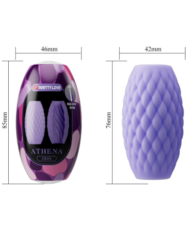 PRETTY LOVE - ATHENA EROS MASTURBADOR MASCULINO SILICONA MORADO