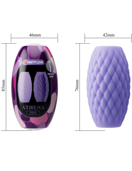 PRETTY LOVE - ATHENA EROS MASTURBADOR MASCULINO SILICONA MORADO