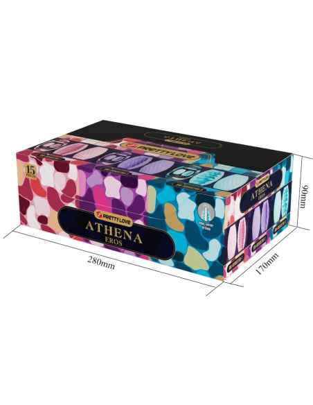 PRETTY LOVE - ATHENA EROS PACK 15 MASTURBADORES MASCULINOS VARIOS