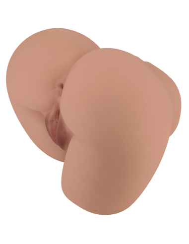 CRAZY BULL - BERNACE TRASERO VIBRADOR CON VAGINA Y ANO REALÍSTICO NATURAL CONTROL REMOTO