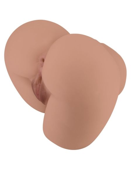 CRAZY BULL - BERNACE TRASERO VIBRADOR CON VAGINA Y ANO REALÍSTICO NATURAL CONTROL REMOTO