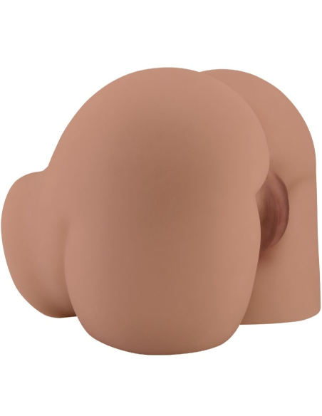 CRAZY BULL - BERNACE TRASERO VIBRADOR CON VAGINA Y ANO REALÍSTICO NATURAL CONTROL REMOTO