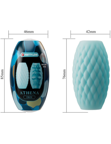 PRETTY LOVE - ATHENA EROS MASTURBADOR MASCULINO SILICONA CELESTE