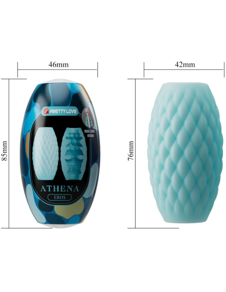 PRETTY LOVE - ATHENA EROS MASTURBADOR MASCULINO SILICONA CELESTE