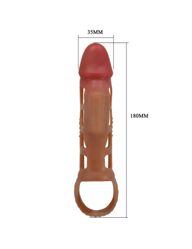PRETTY LOVE - PRESTON FUNDA PARA PENE CON VIBRACIÓN DE 18 CM