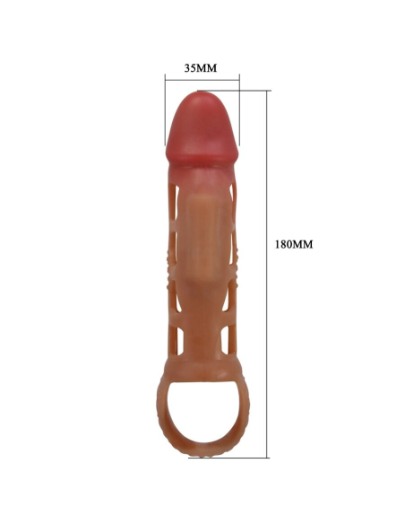 PRETTY LOVE - PRESTON FUNDA PARA PENE CON VIBRACIÓN DE 18 CM