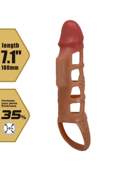 PRETTY LOVE - PRESTON FUNDA PARA PENE CON VIBRACIÓN DE 18 CM