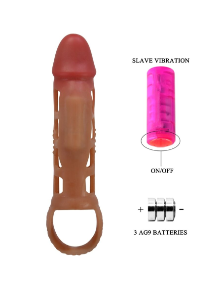 PRETTY LOVE - PRESTON FUNDA PARA PENE CON VIBRACIÓN DE 18 CM