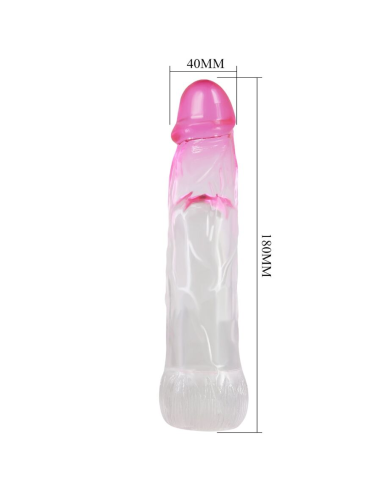 PRETTY LOVE - NERON FUNDA REALÍSTICA ALARGADORA DE 6 CM PARA PENE ROSA