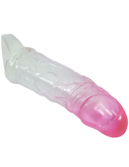 PRETTY LOVE - ODES FUNDA REALÍSTICA ALARGADORA DE 2 CM PARA PENE ROSA