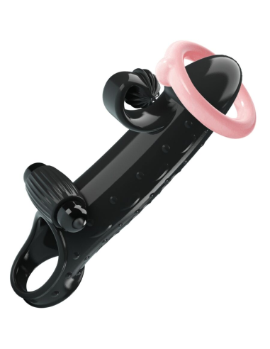 ROMANCE - FUNDA PARA PENE CON VIBRACIÓN NEGRO