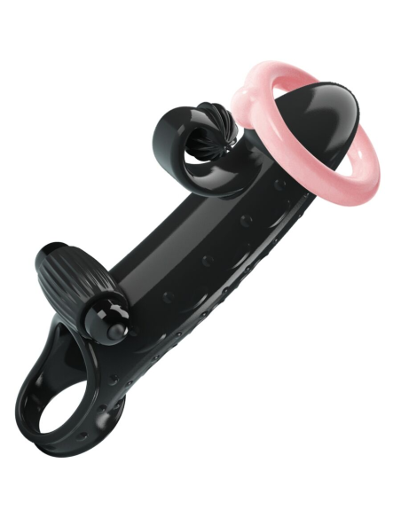 ROMANCE - FUNDA PARA PENE CON VIBRACIÓN NEGRO