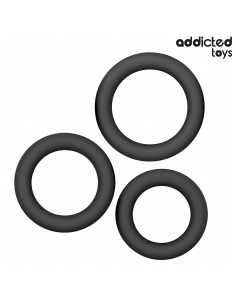 ADDICTED TOYS - SET DE ANILLOS SILICONA MODELO 1