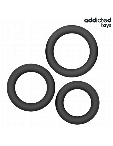 ADDICTED TOYS - SET DE ANILLOS SILICONA MODELO 1