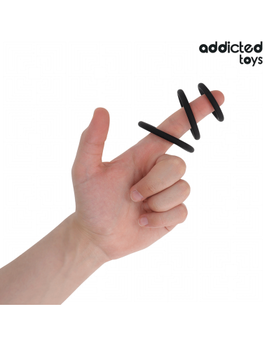 ADDICTED TOYS - SET DE ANILLOS SILICONA MODELO 2