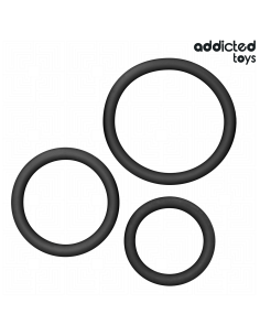 ADDICTED TOYS - SET DE ANILLOS SILICONA MODELO 2