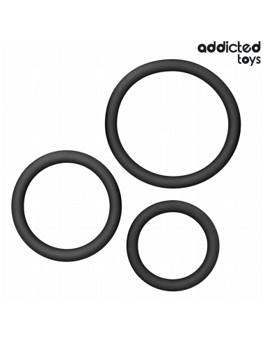 ADDICTED TOYS - SET DE ANILLOS SILICONA MODELO 2