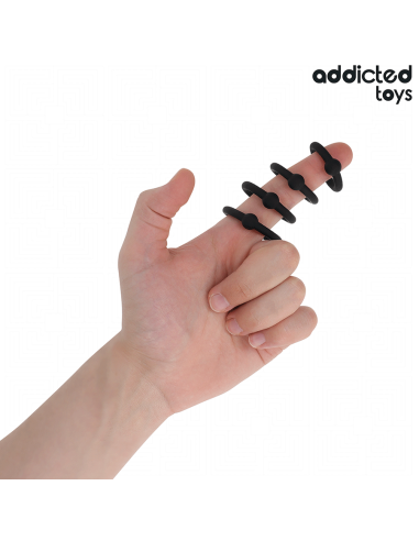 ADDICTED TOYS - SET ANILLOS SILICONA DE PRESIÓN