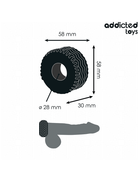 ADDICTED TOYS - ANILLO PARA EL PENE EXTRA GRUESO