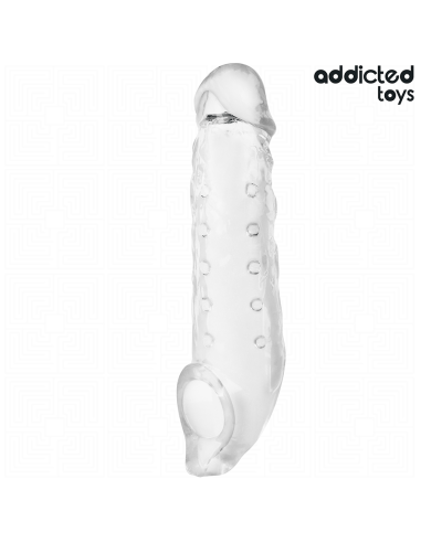 ADDICTED TOYS - FUNDAS PARA EL PENE TRANSPARENTE TALLA M 27 CM