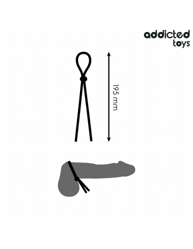 ADDICTED TOYS - CUERDA SILICONA PARA EL PENE DE LAZO SIMPLE