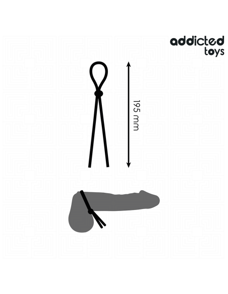 ADDICTED TOYS - CUERDA SILICONA PARA EL PENE DE LAZO SIMPLE