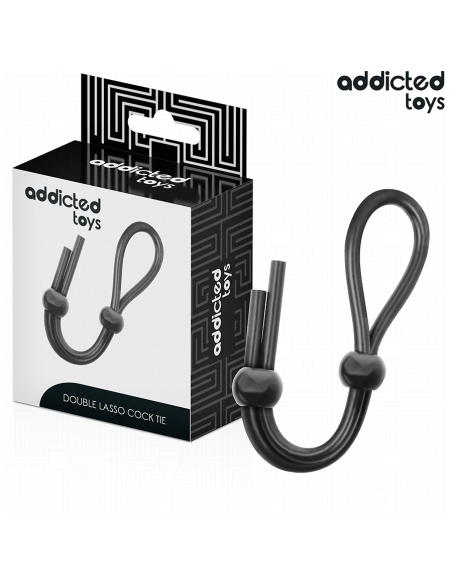 ADDICTED TOYS - CUERDA SILICONA PARA EL PENE DE LAZO DOBLE