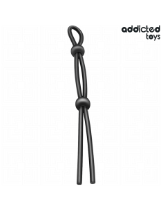 ADDICTED TOYS - CUERDA SILICONA PARA EL PENE DE LAZO DOBLE
