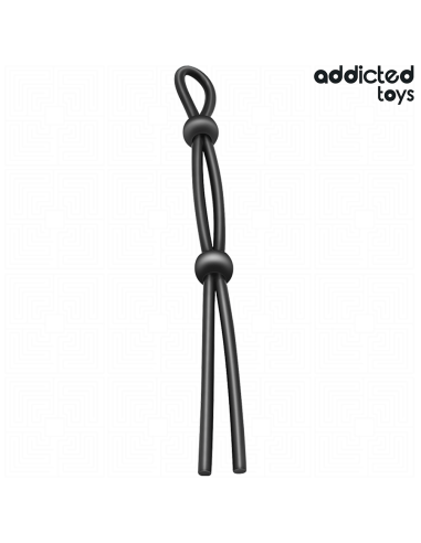 ADDICTED TOYS - CUERDA SILICONA PARA EL PENE DE LAZO DOBLE
