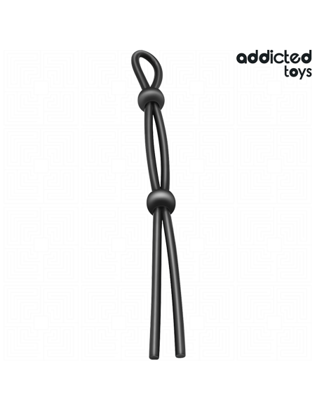 ADDICTED TOYS - CUERDA SILICONA PARA EL PENE DE LAZO DOBLE