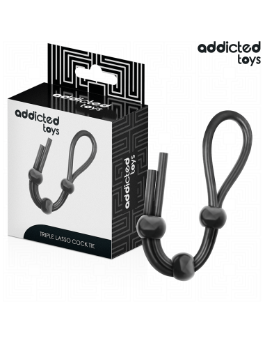 ADDICTED TOYS - CUERDA SILICONA PARA EL PENE DE LAZO TRIPLE
