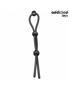 ADDICTED TOYS - CUERDA SILICONA PARA EL PENE DE LAZO TRIPLE