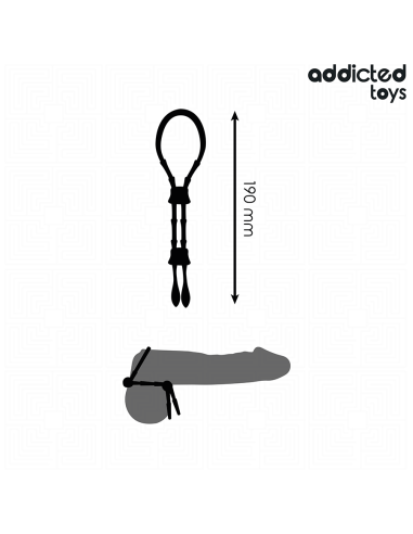 ADDICTED TOYS - CUERDA SILICONA AJUSTABLE PARA EL PENE