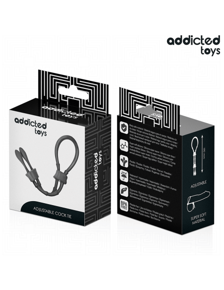 ADDICTED TOYS - CUERDA SILICONA AJUSTABLE PARA EL PENE