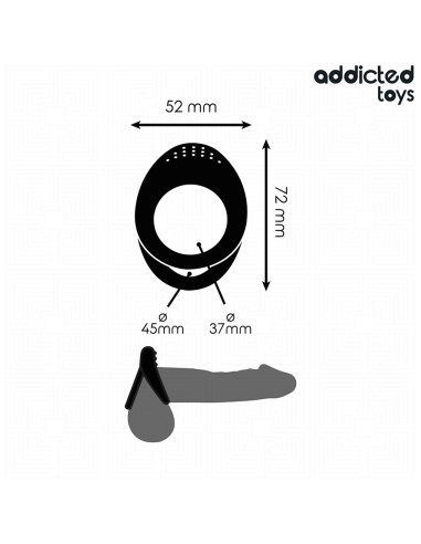ADDICTED TOYS - ANILLO TEXTURIZADO DOBLE PARA EL PENE