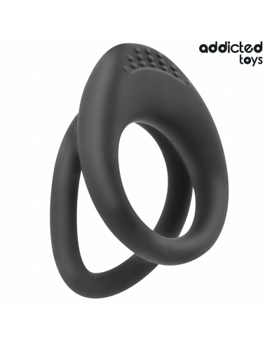 ADDICTED TOYS - ANILLO TEXTURIZADO DOBLE PARA EL PENE