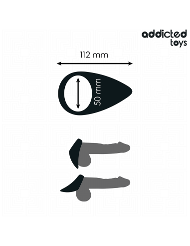 ADDICTED TOYS - ANILLO CON FORMA DE LÁGRIMA PARA EL PENE