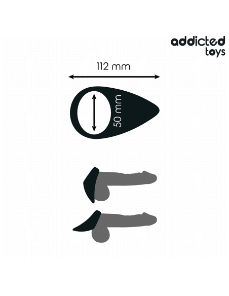 ADDICTED TOYS - ANILLO CON FORMA DE LÁGRIMA PARA EL PENE