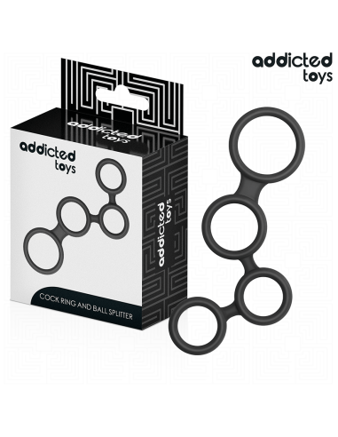 ADDICTED TOYS - ANILLO PARA EL PENE CON DIVISORES PARA TESTÍCULOS