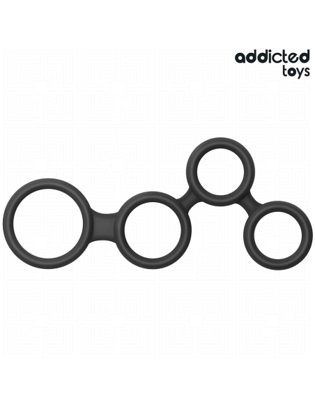 ADDICTED TOYS - ANILLO PARA EL PENE CON DIVISORES PARA TESTÍCULOS